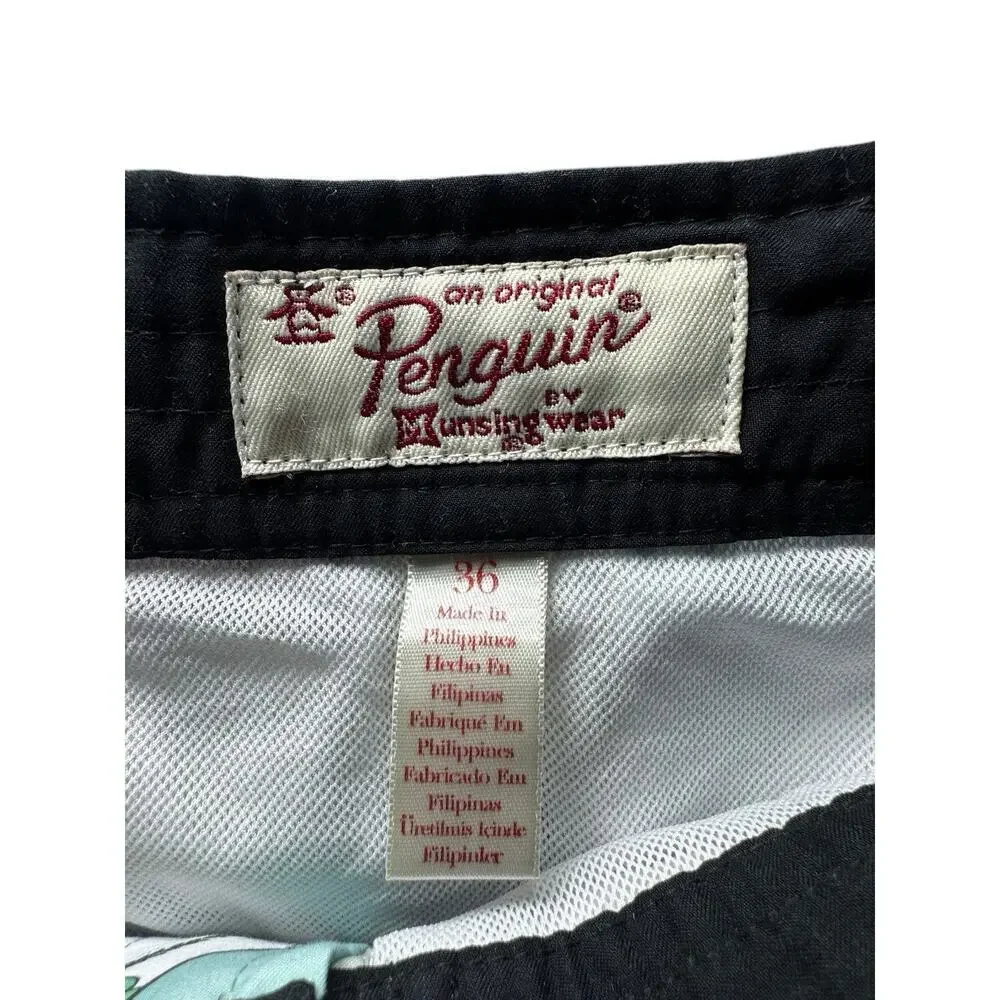 Penguin Happy Hour Cocktails‎ Mens' Lined Swim Shorts Trunks Size 36 Rum Tiki